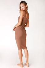 Load image into Gallery viewer, Ribbed Midi Bodycon Dress