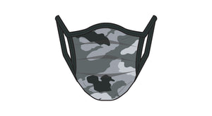 PRINTED CAMOUFLAGE - ACCORDION MASK W/FILTER POCKET
