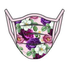 Load image into Gallery viewer, PRINTED FLORAL - ACCORDION MASK W/FILTER POCKET