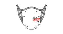 Load image into Gallery viewer, PRINTED GRAPHIC - &quot;LIKE &amp; SUBSCRIBE&quot;- BASIC BINDING MASK [PRE-ORDER]