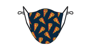 PRINTED PIZZA - CORDLOCK PROTECTIVE FACE MASK