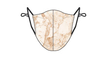 Load image into Gallery viewer, PRINTED MARBLE - CORDLOCK MASK W/FILTER POCKET