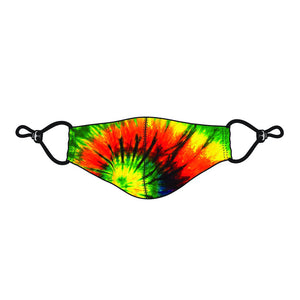 PRINTED TIE DYE - CORDLOCK PROTECTIVE FACE MASK