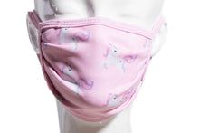 Load image into Gallery viewer, PRINTED UNICORN - KIDS - ACCORDION PROTECTIVE MASK