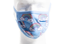 Load image into Gallery viewer, PRINTED RAINBOW - KIDS - ACCORDION PROTECTIVE MASK
