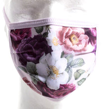 Load image into Gallery viewer, PRINTED FLORAL - ACCORDION MASK W/FILTER POCKET