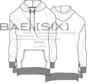 MEN'S DROP SHOULDER HOODIE W/ SIDE ZIPS